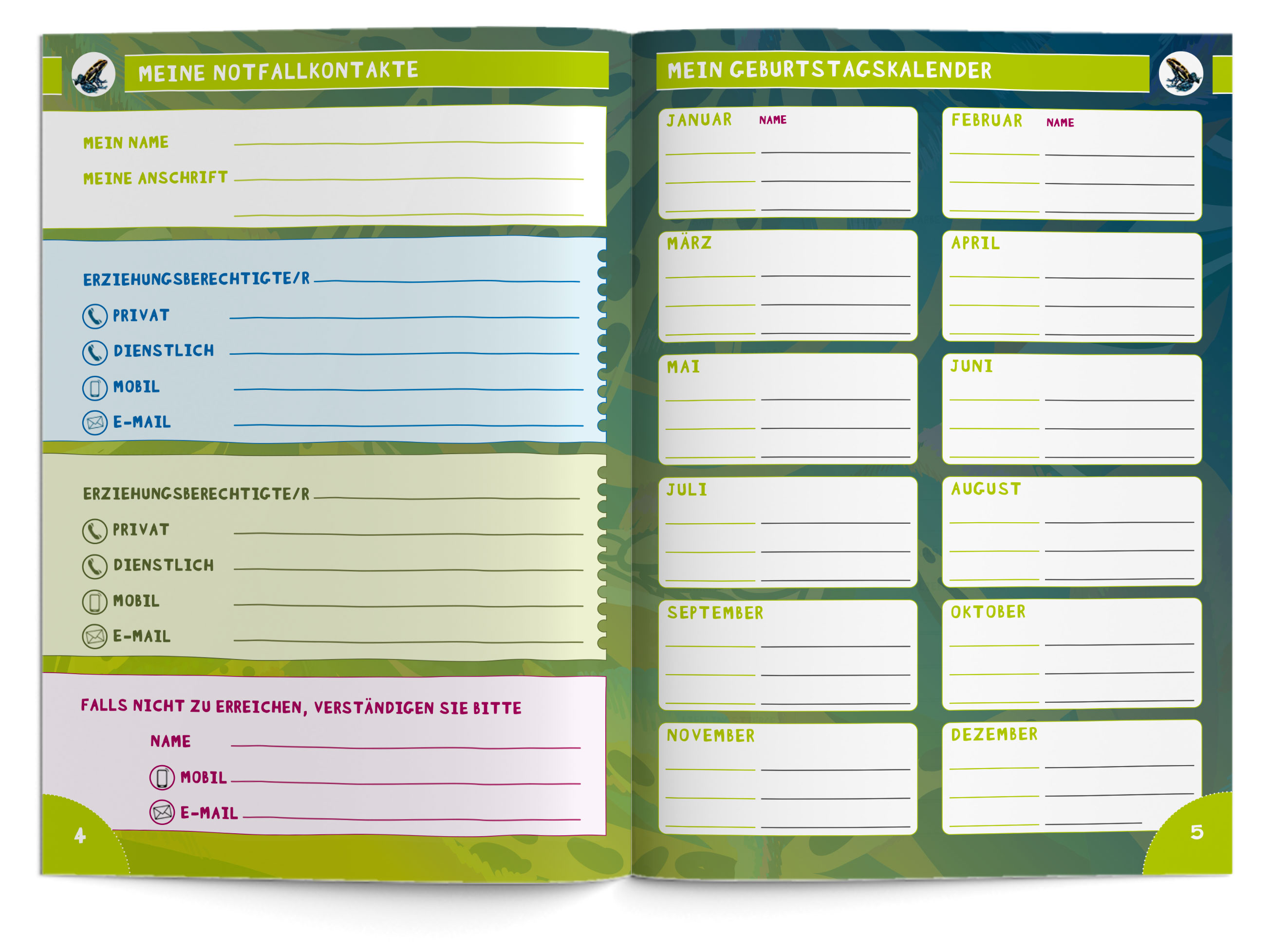 Hausaufgabenheft Grundschule