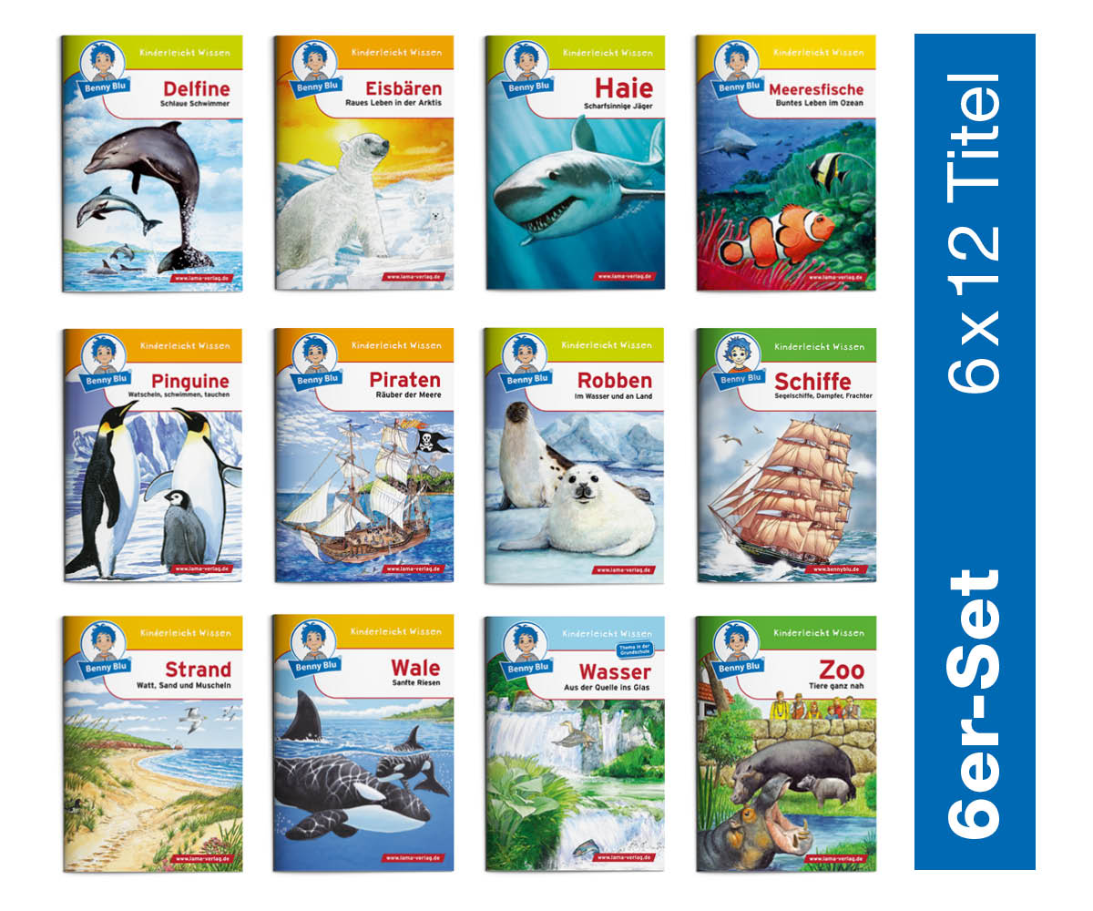 BennyBlu | Set 3: Im und am Meer  (6 x 12 Titel | 72 Hefte)