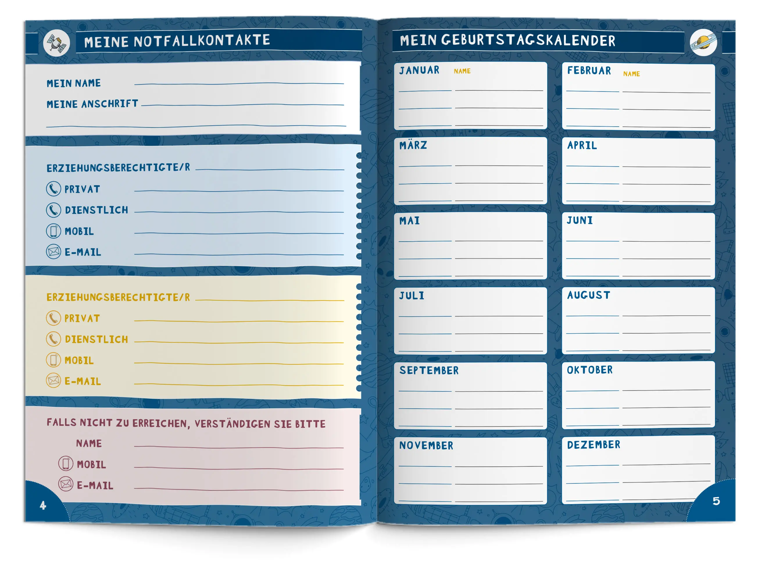 Hausaufgabenheft Grundschule