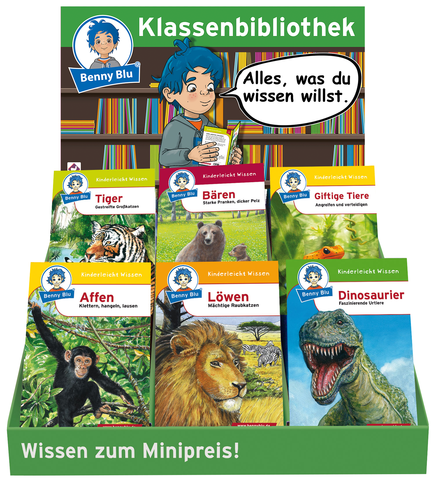 BennyBlu Klassenbibliothek | Treppendisplay