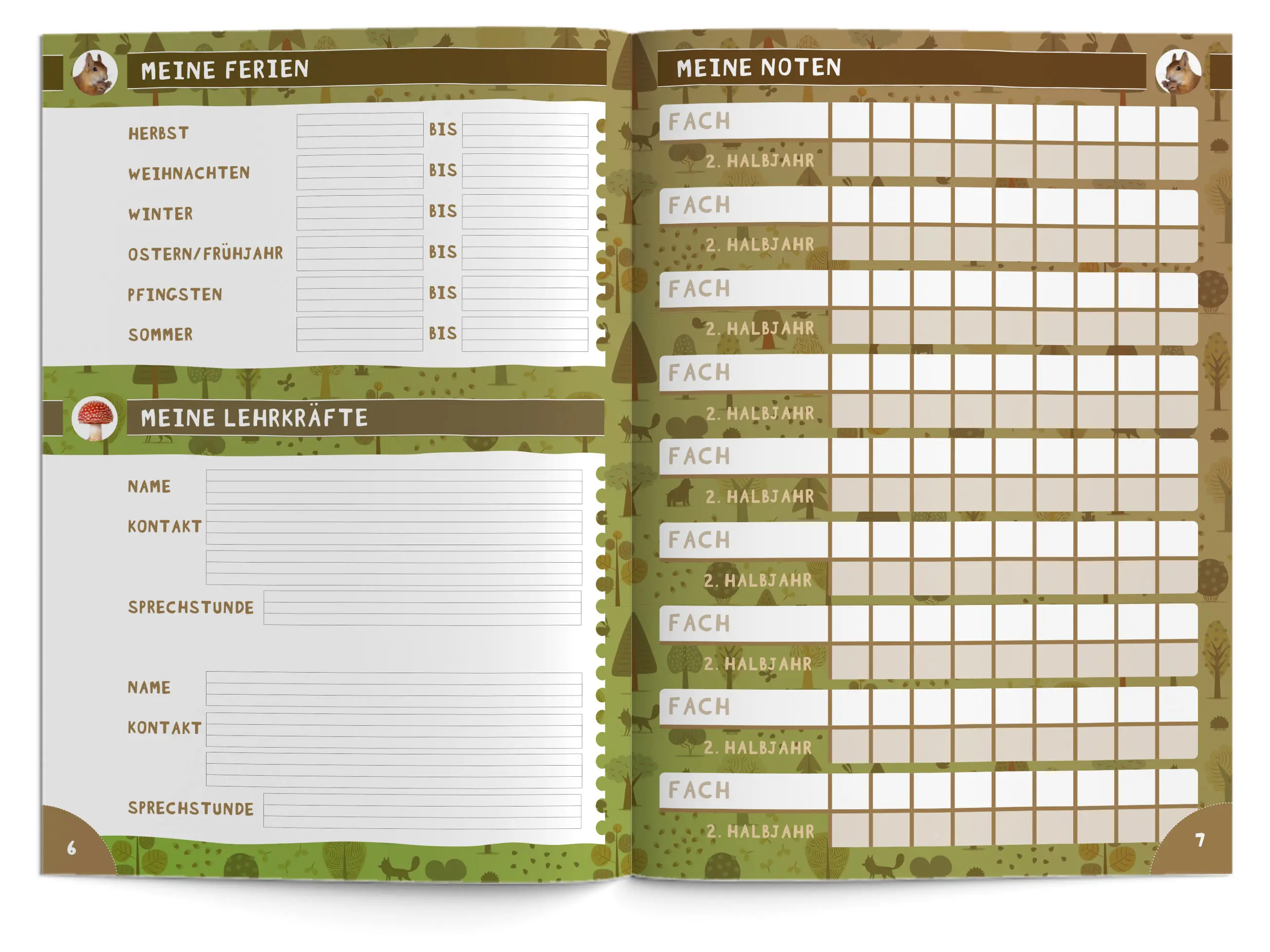 Hausaufgabenheft Grundschule