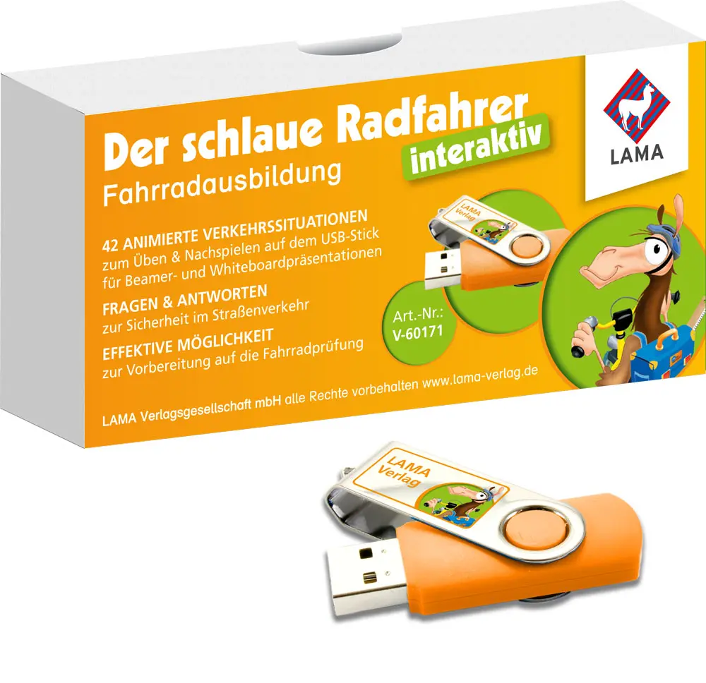 Interaktive Fahrradausbildung auf USB-Stick