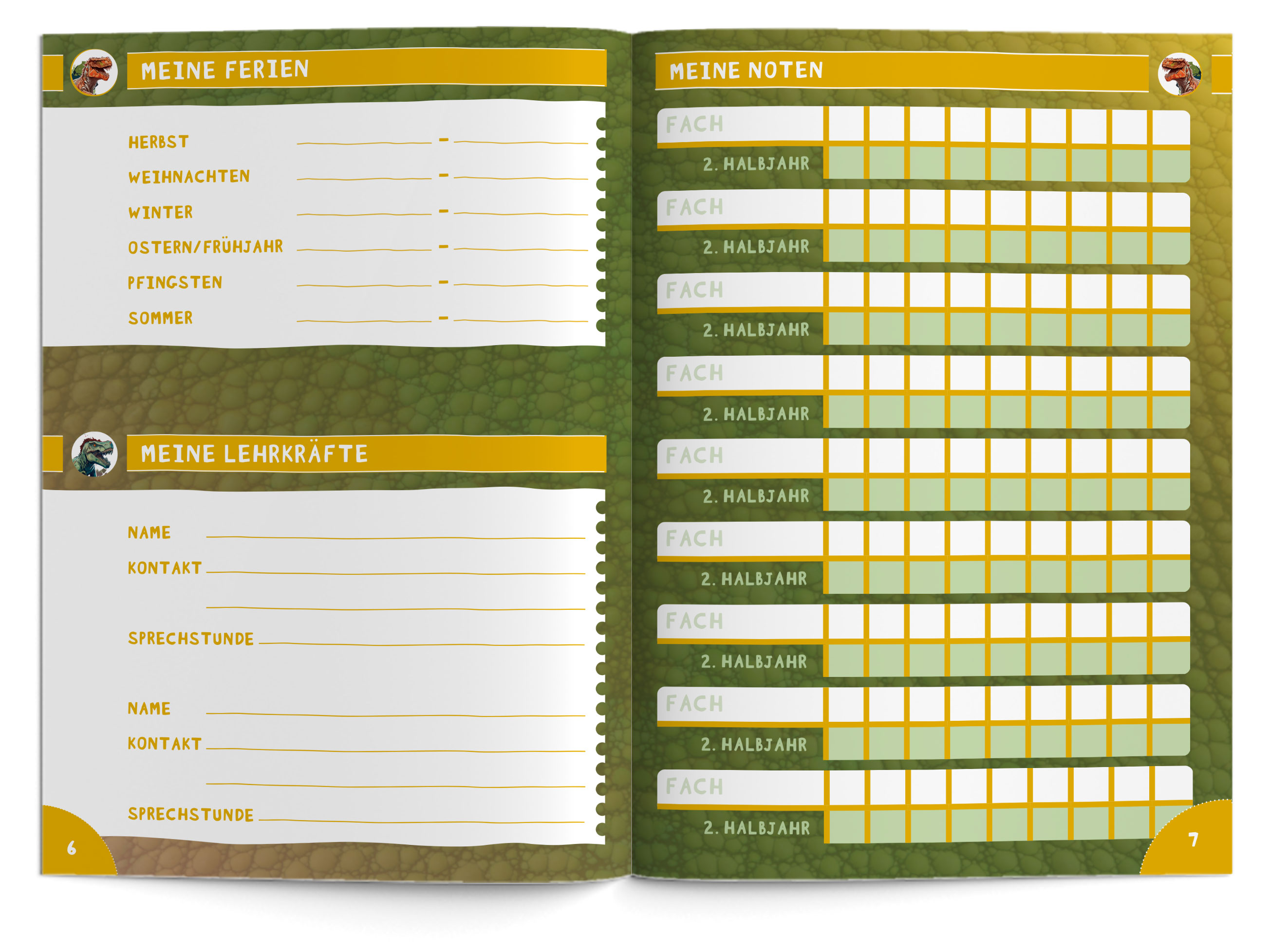 Hausaufgabenheft Grundschule