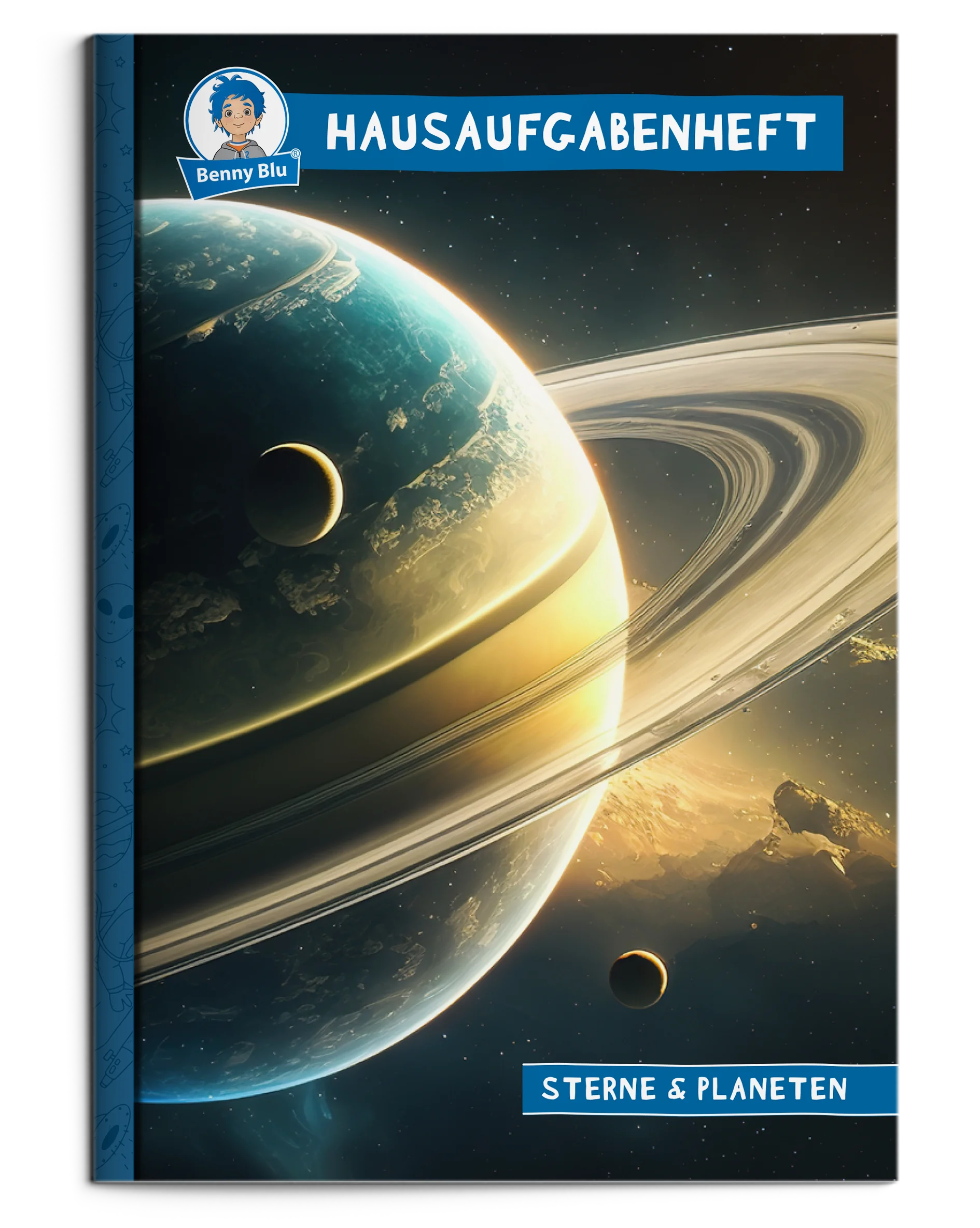 BennyBlu Hausaufgabenheft A5 | Sterne & Planeten