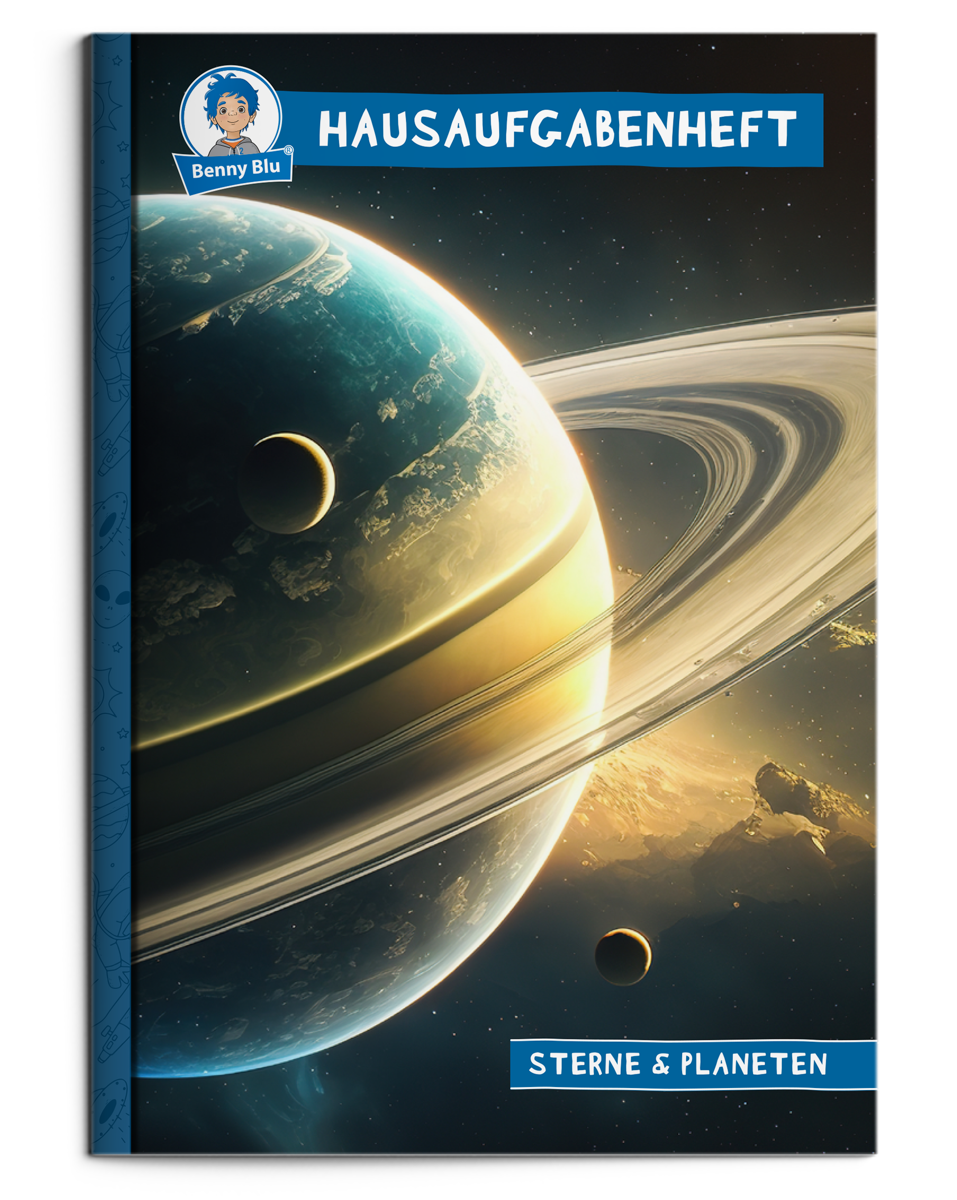 BennyBlu Hausaufgabenheft A5 | Sterne & Planeten