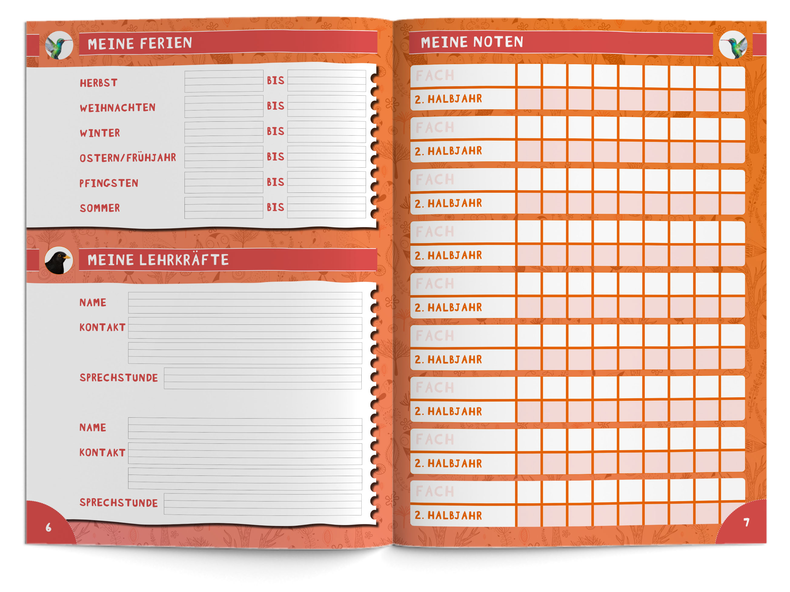 Hausaufgabenheft Grundschule