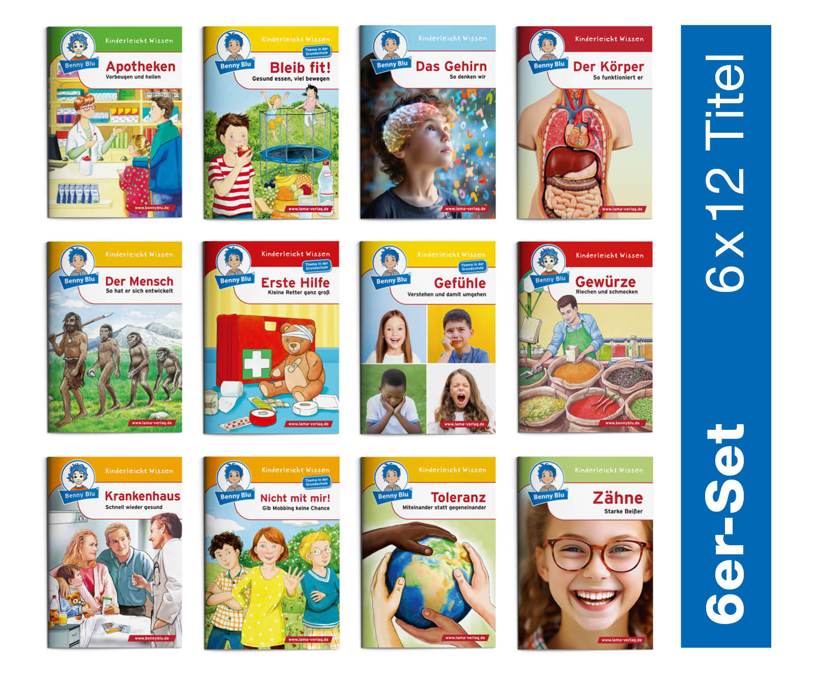 BennyBlu | Set 13: Medizin (6 x 12 Titel | 72 Hefte)