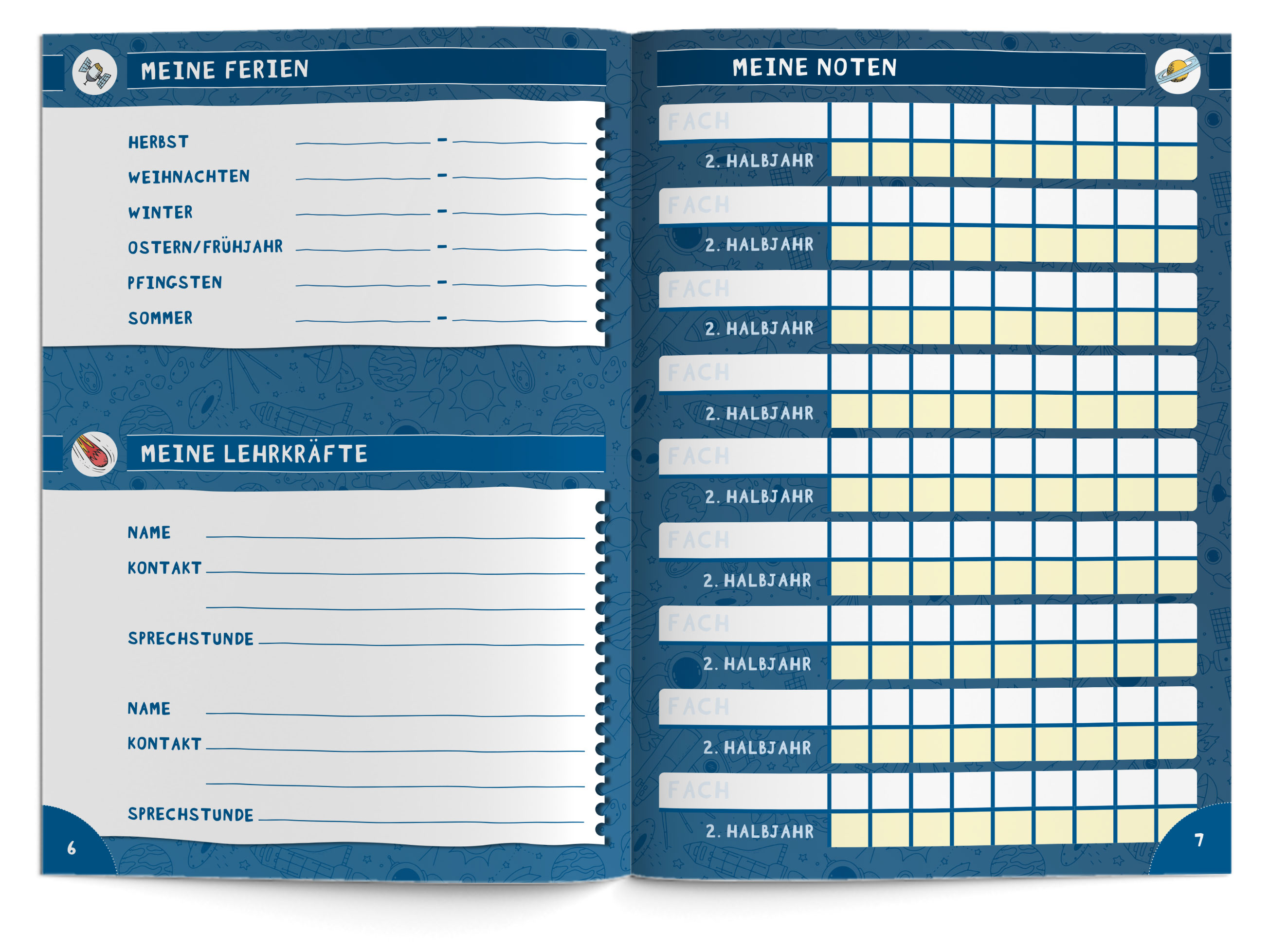 Hausaufgabenheft Grundschule