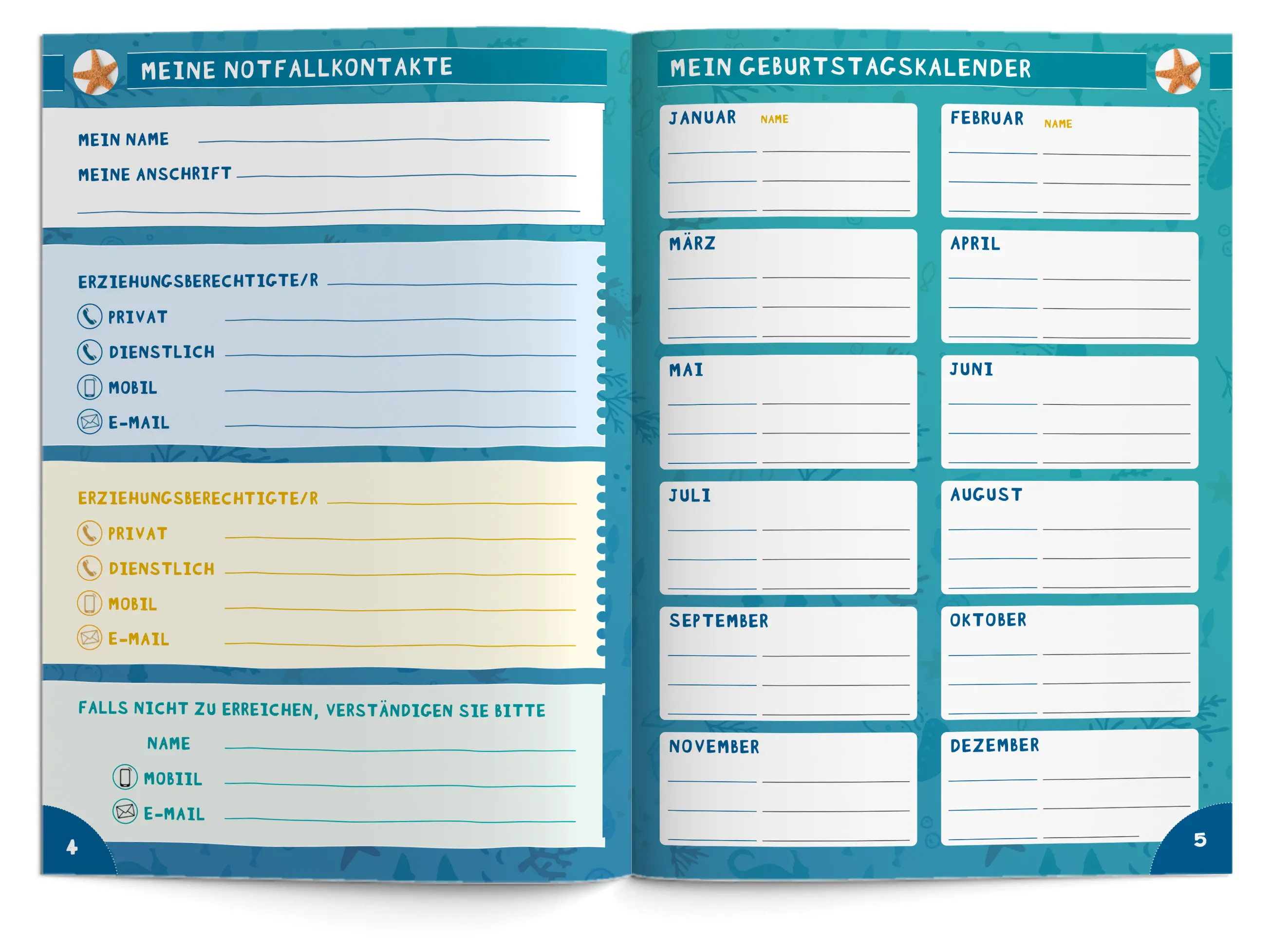 Hausaufgabenheft Grundschule