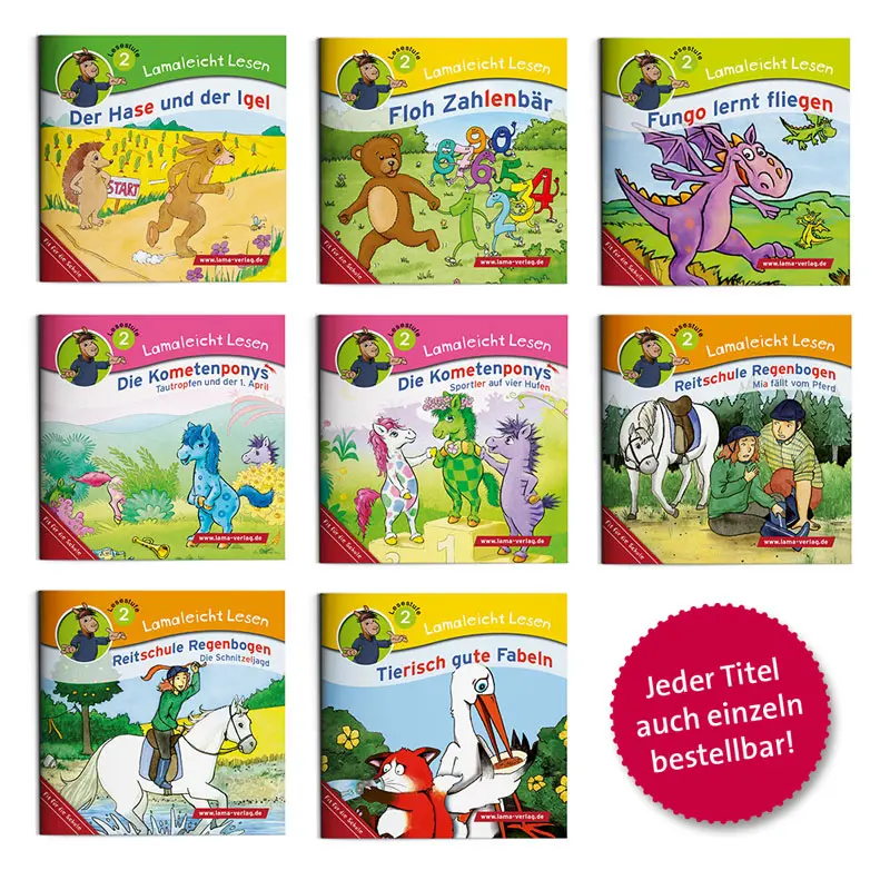 Lamaleicht lesen 2 | Themenset: Tierische Geschichten