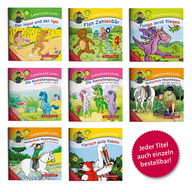 Lamaleicht lesen 2 | Themenset Tierische Geschichten