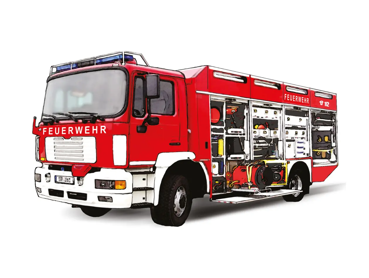 BennyBlu Ausmalbild | Feuerwehr