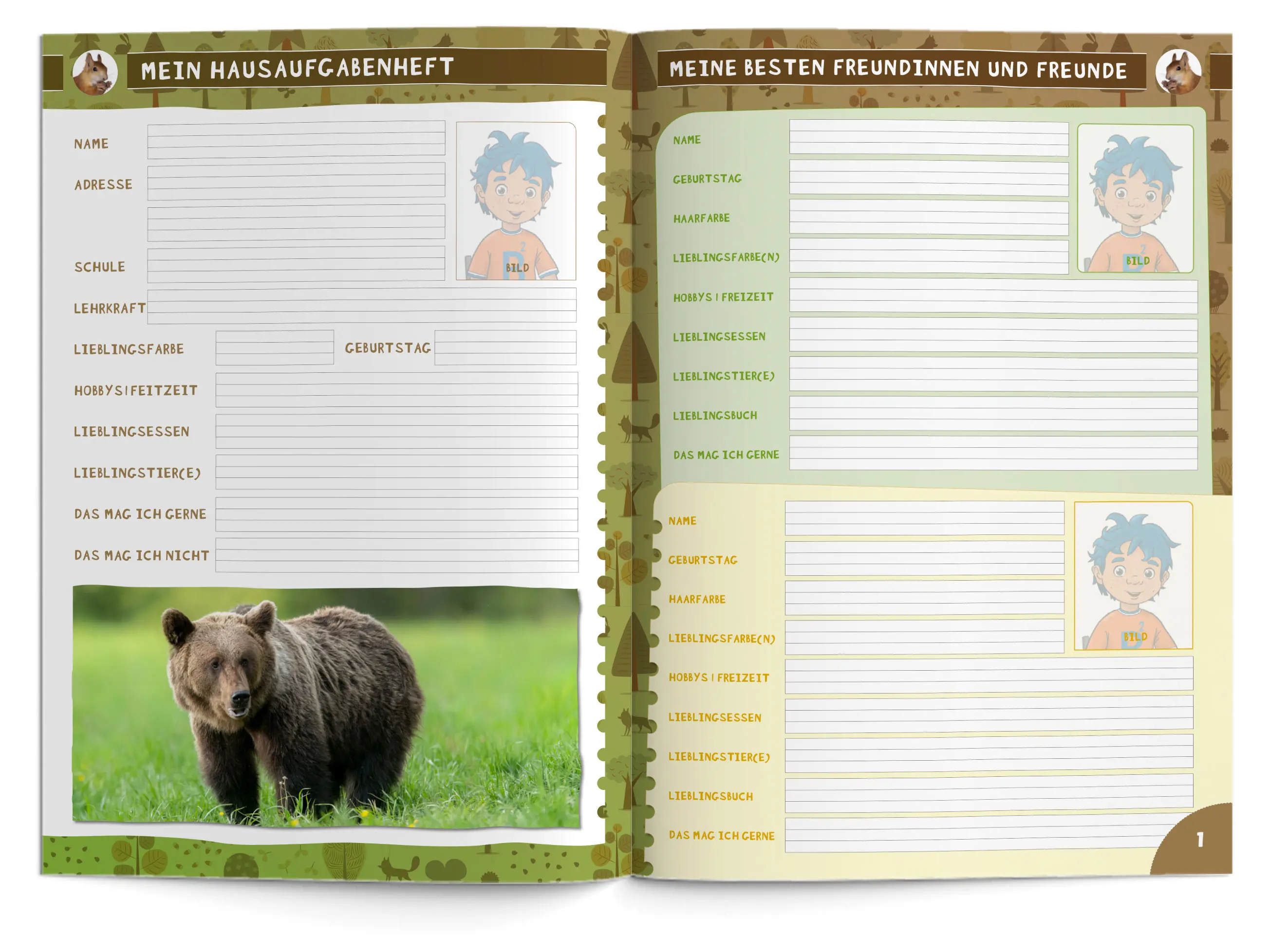 Hausaufgabenheft Grundschule