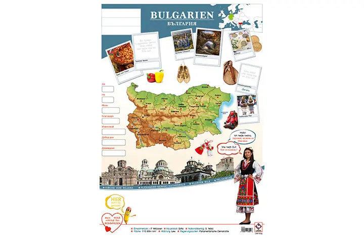 Bulgarien Länderposter A2