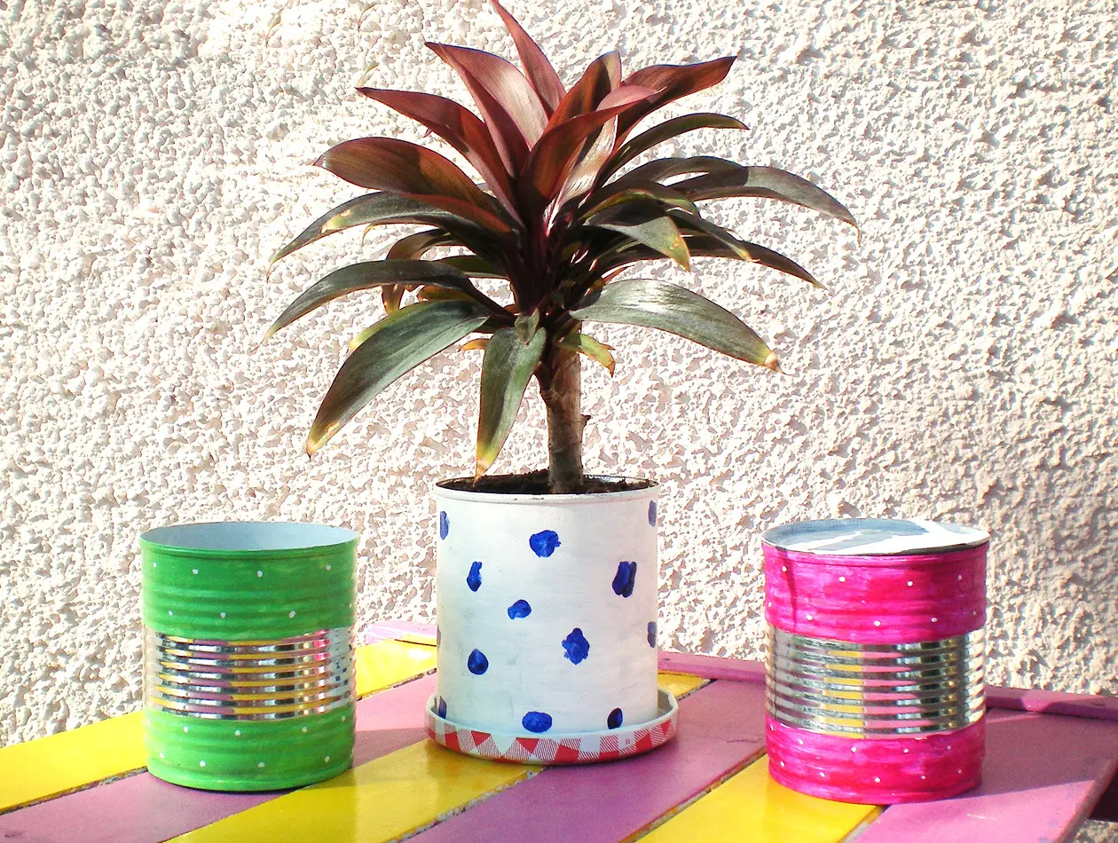 BennyBlu Basteltipp | Dosen-Blumentöpfe