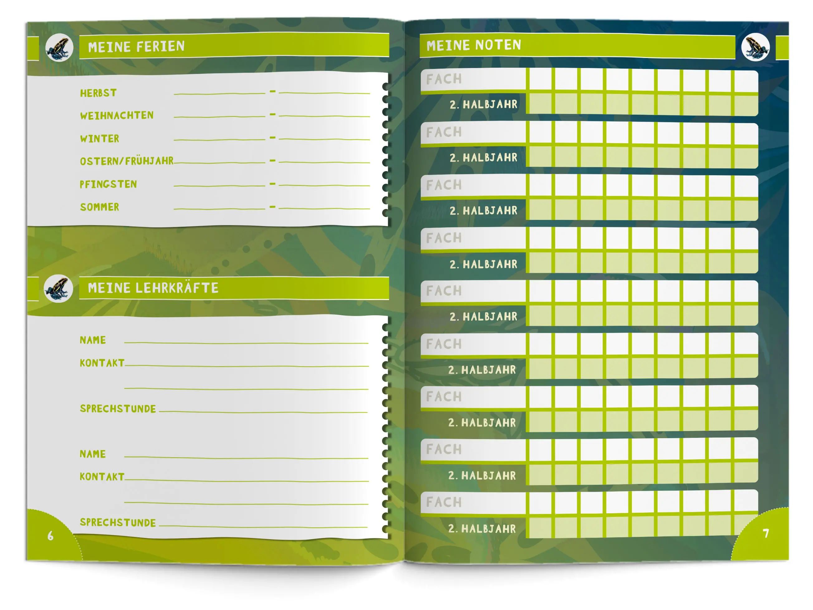 Hausaufgabenheft Grundschule