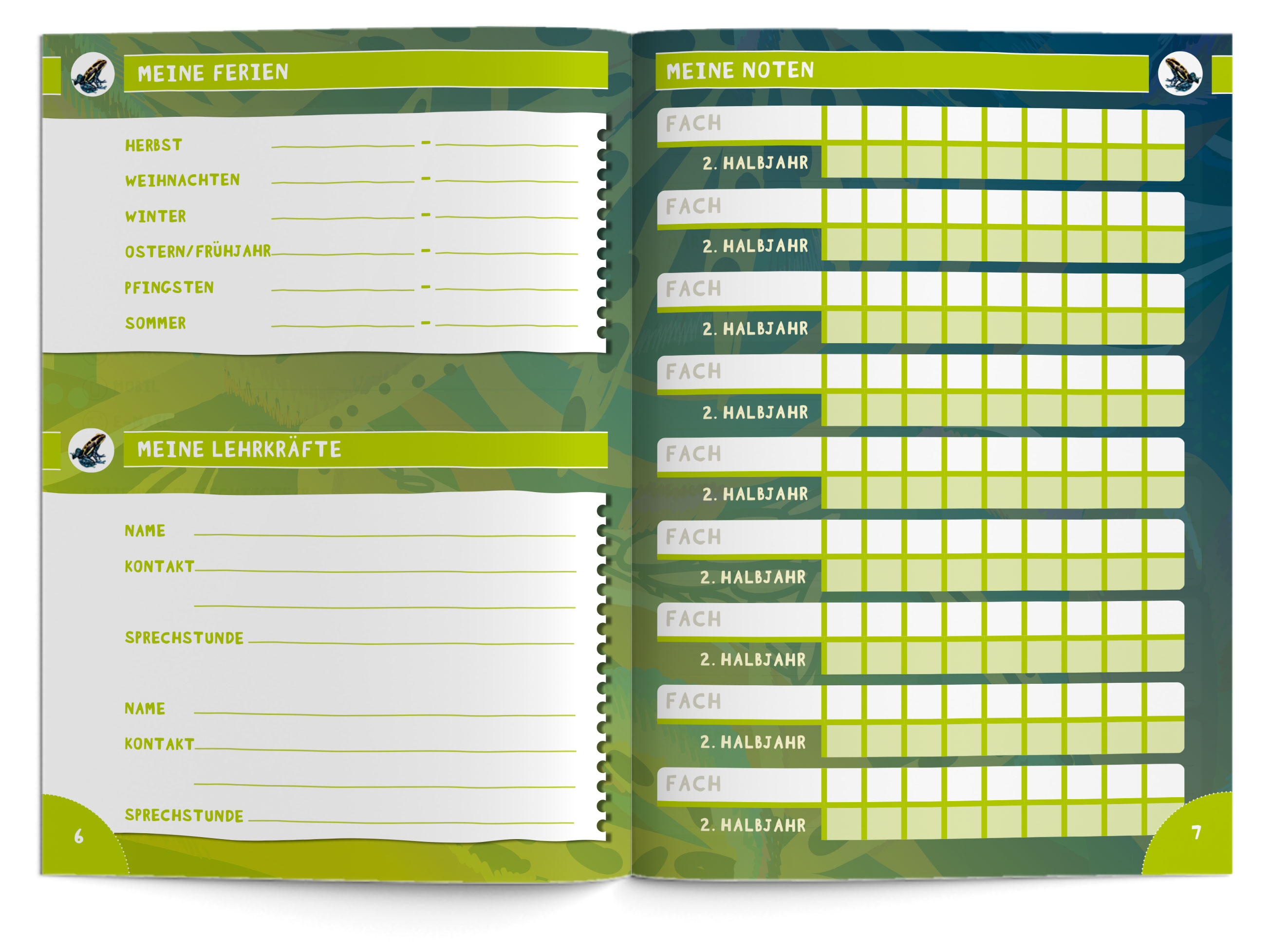 Hausaufgabenheft Grundschule