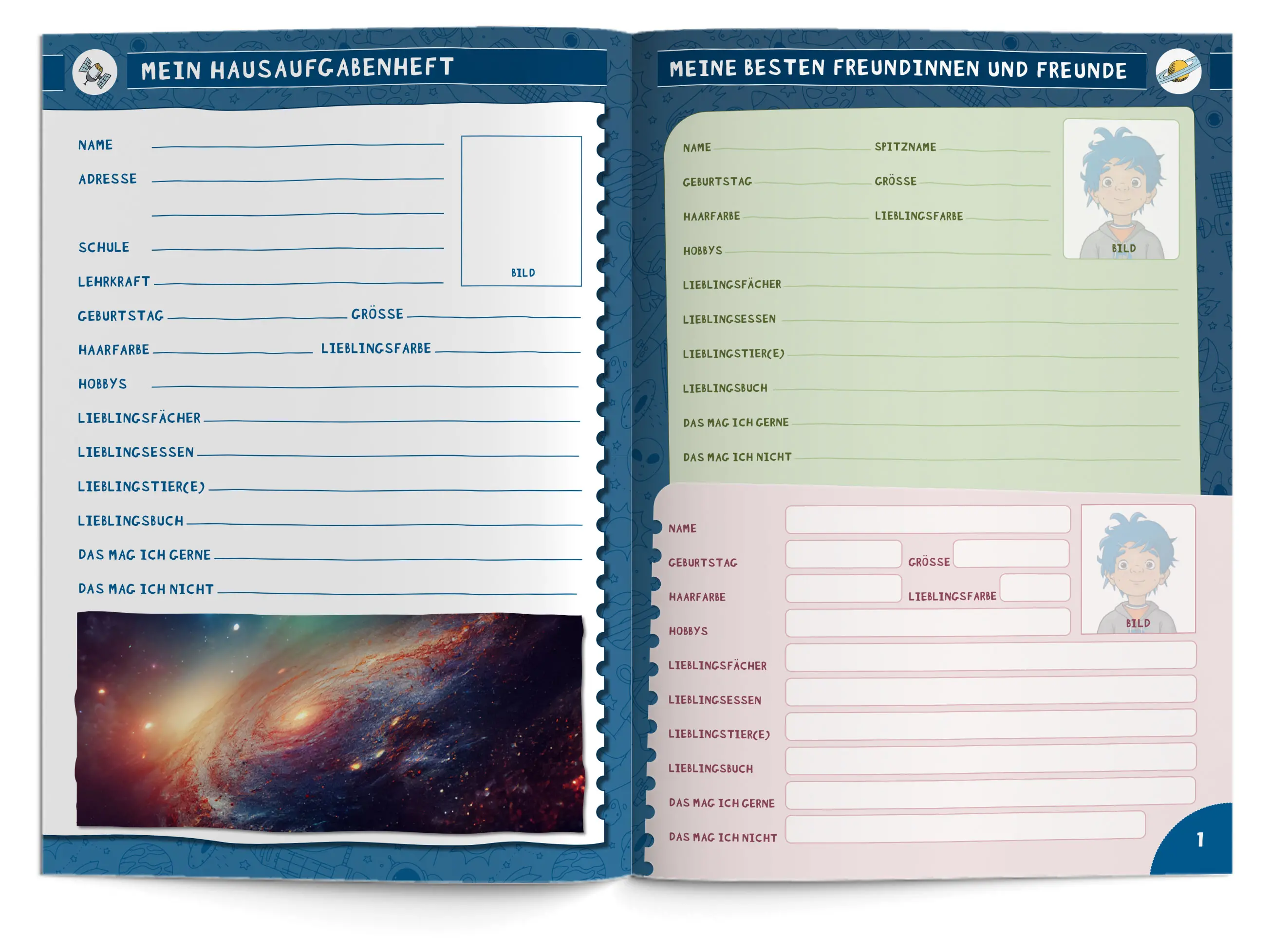 Hausaufgabenheft Grundschule