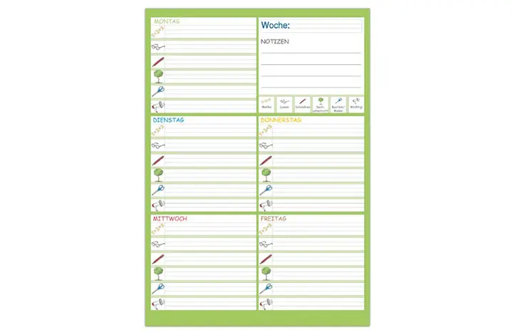 Hausaufgabenheft - Overheadfolie