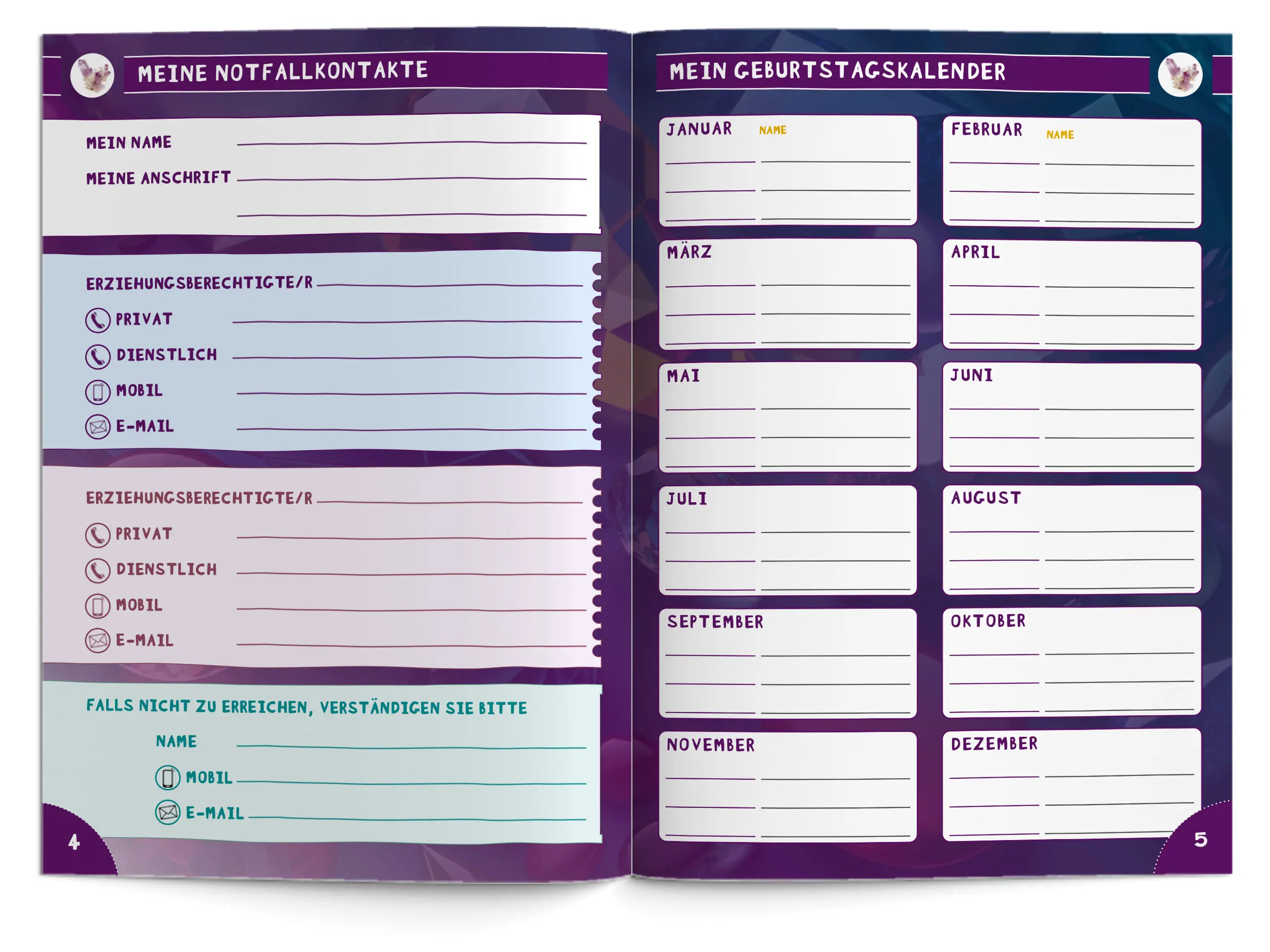 Hausaufgabenheft Grundschule