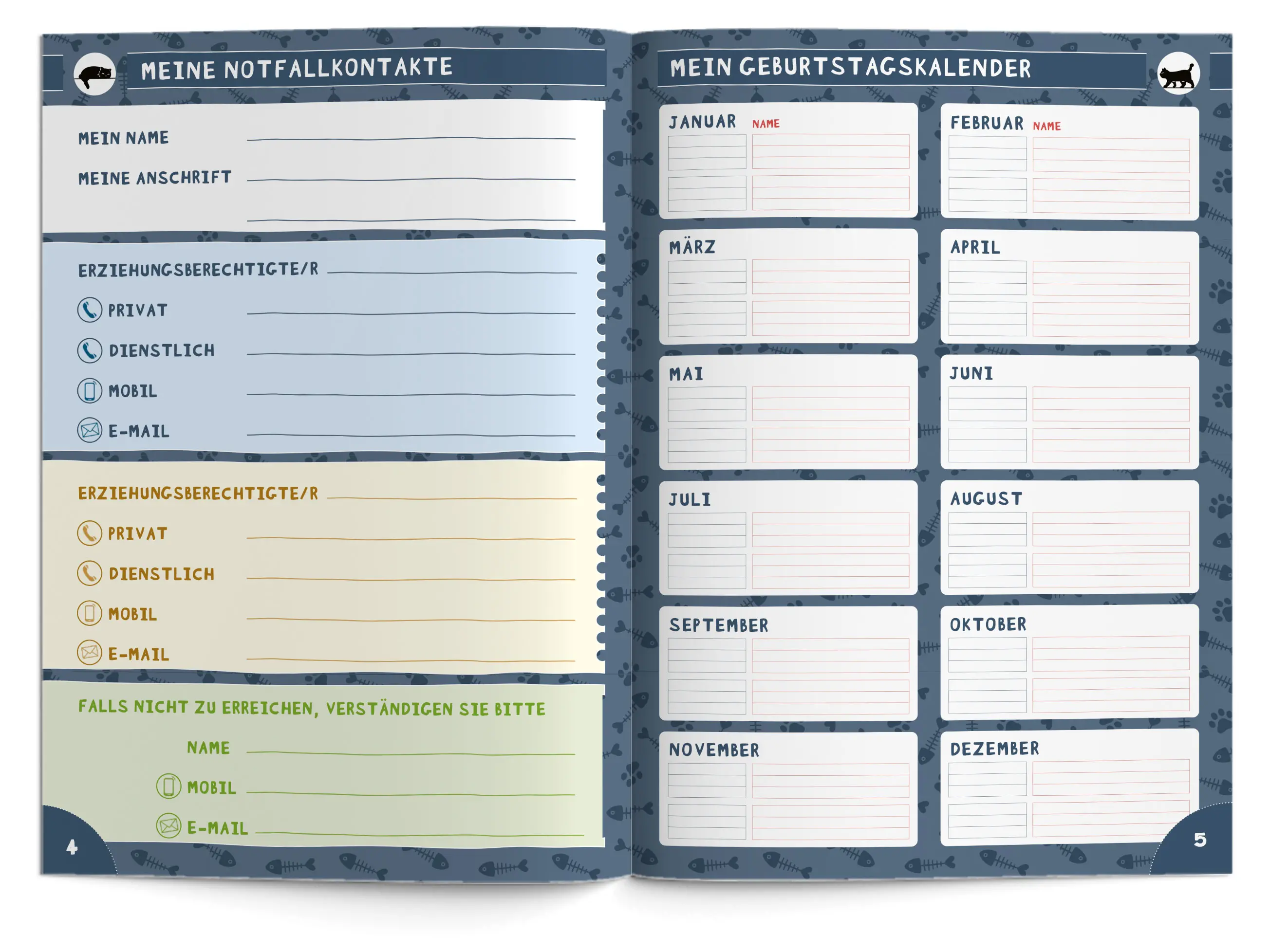 Hausaufgabenheft Grundschule