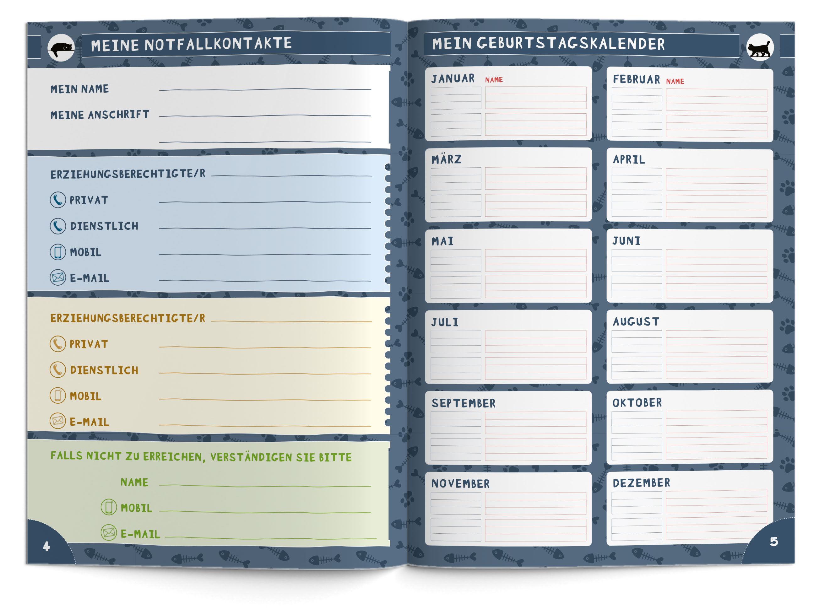 Hausaufgabenheft Grundschule