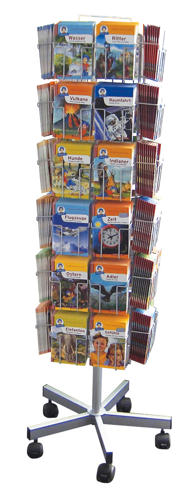 Bodendrehständer mit 48 Fächern