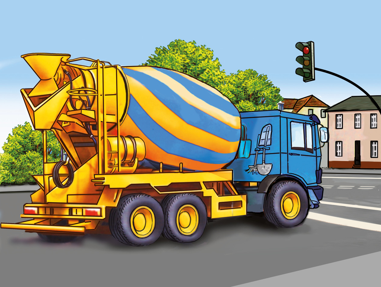 BennyBlu Ausmalbild | Baufahrzeug 1