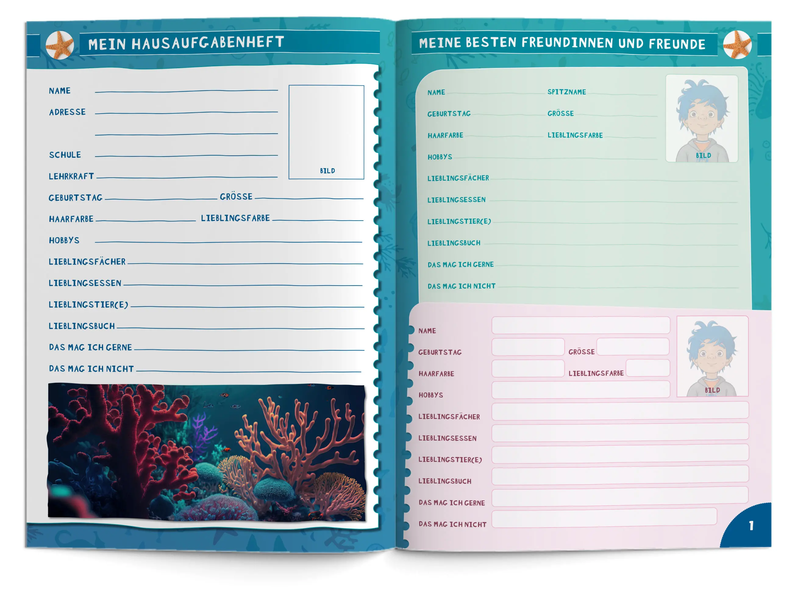 Hausaufgabenheft Grundschule