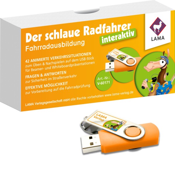Der schlaue Radfahrer – interaktiv – USB-Stick 
