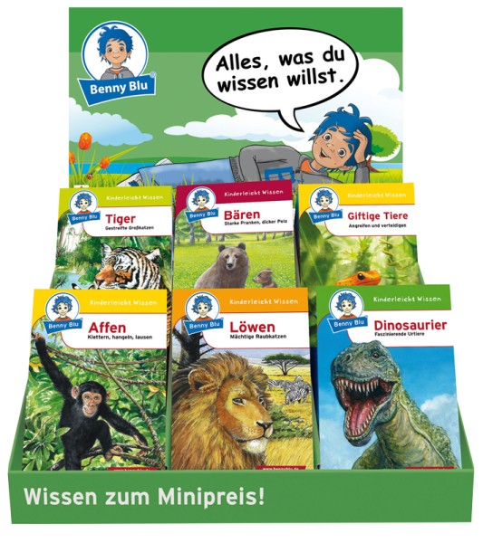 BennyBlu Treppendisplay für Händler (inkl. Kopfschild)