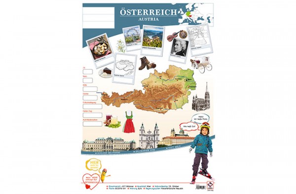 Österreich Länderposter A2