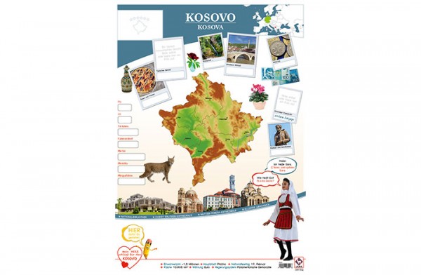 Kosovo Länderposter A1