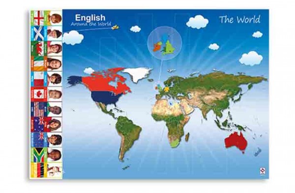 English Around the World – Poster (DIN A1)