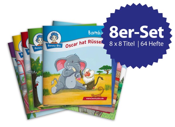 Bambini | Set 9: Benny Blus tierische Freunde (8 x 8 Titel | 64 Hefte)