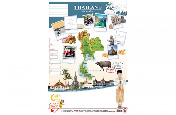 Thailand Länderposter A1