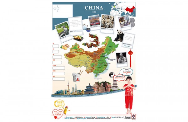 China Länderposter A1