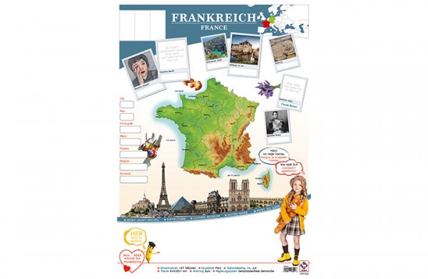 Frankreich Länderposter A1