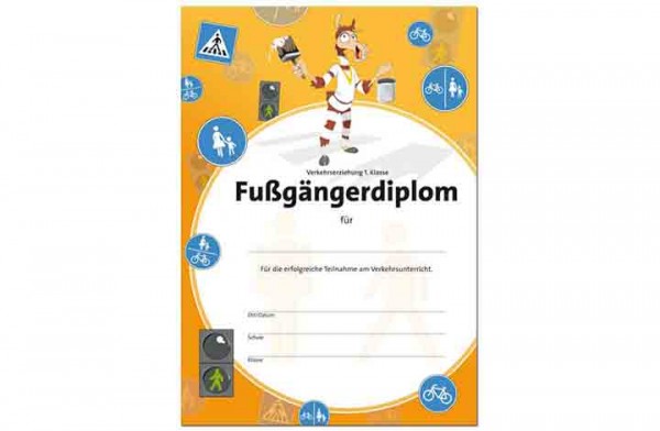 Der schlaue Fußgänger – Fußgängerdiplom 