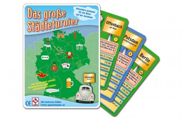 Das große Städteturnier – Kartenspiel 