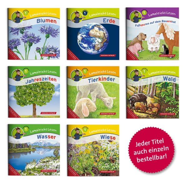 Lamaleicht Lesen 1 | Themenset Natur & Umwelt