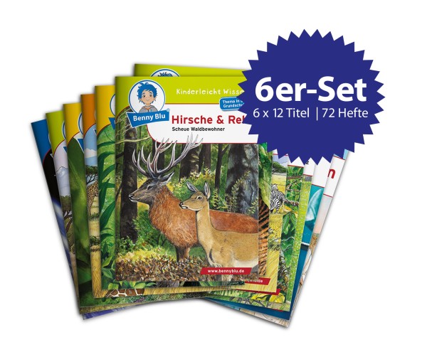 Benny Blu | Set 11: Bei uns im Wald (6 x 12 Titel | 72 Hefte)