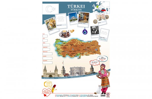 Türkei Länderposter A1