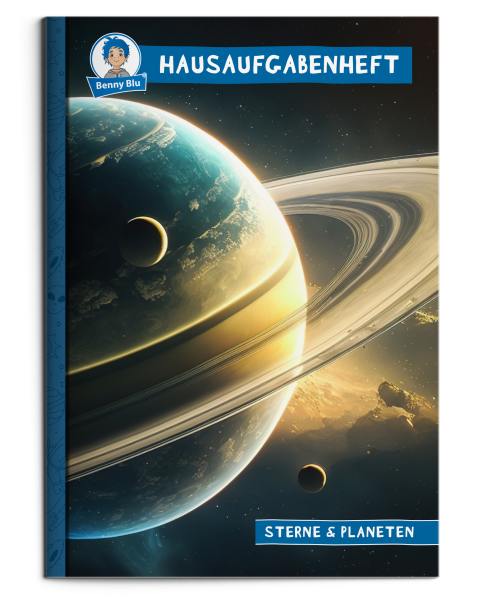 BennyBlu Hausaufgabenheft A5 | Sterne & Planeten